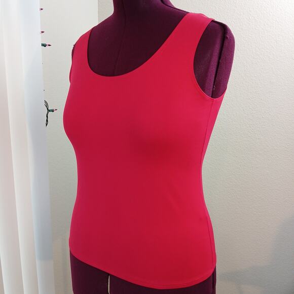 Chico's Tops - Chico's Hot Pink Nylon-blend Tank Top 1 (US Medium) summer layers